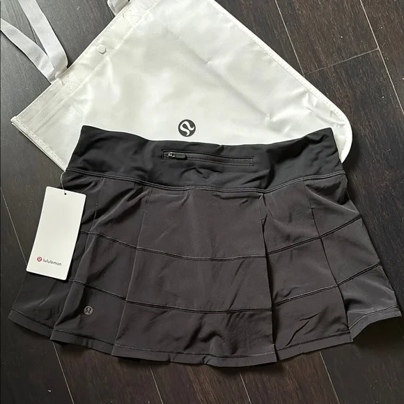 Lululemon PACE RIVAL MR SKIRT *REGULAR LENGTH IN BLACK SZ 8 NWT - Picture 2 of 8